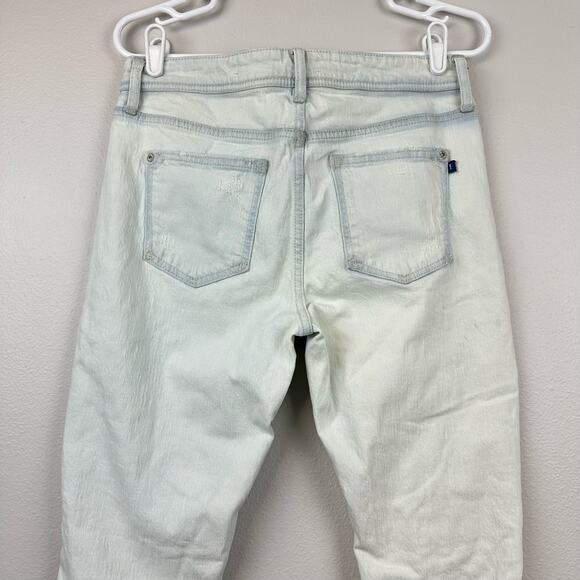 Anthropologie Pilcro Slim Boyfriend Jeans Distressed Light Wash 28 - Picture 6 of 14